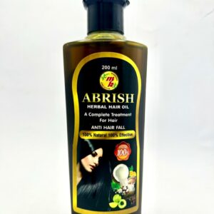 abrish herbal hair oil by mk dawakhana is a premium natural formula designed to reduce hair fall,