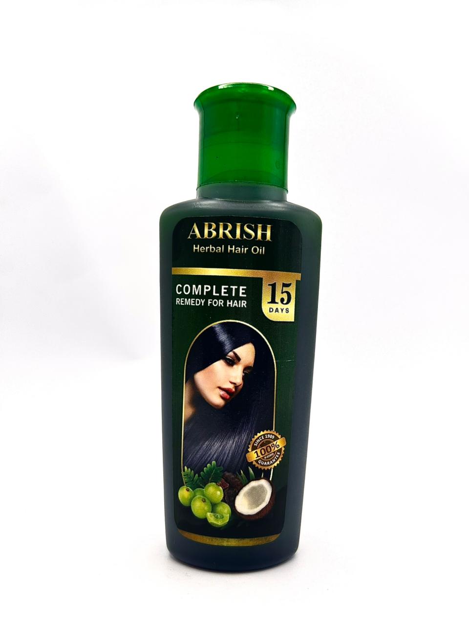 abrish herbal hair oil (small bottle) – complete hair care treatment